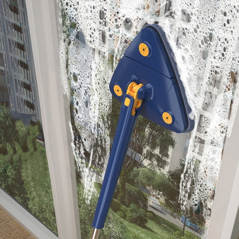 Flexible Triangle Squeeze Mop with Rotating Head
