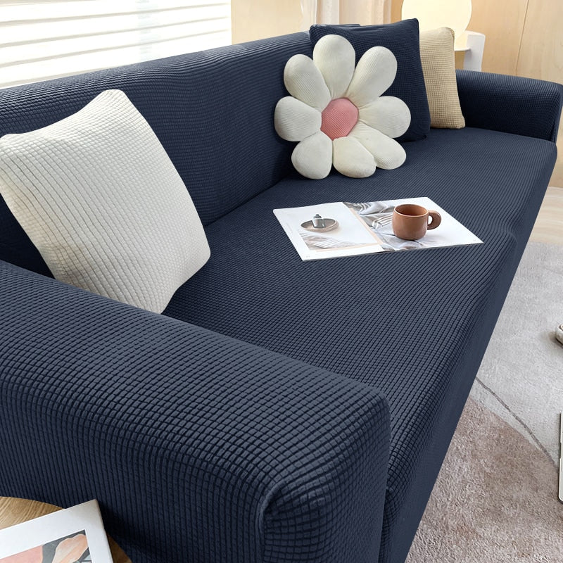 Textured Stretch Sofa Cover for Non Slip Protection