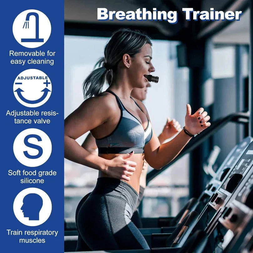 Adjustable Breathing Trainer for Lung Exercise and Respiratory Strength