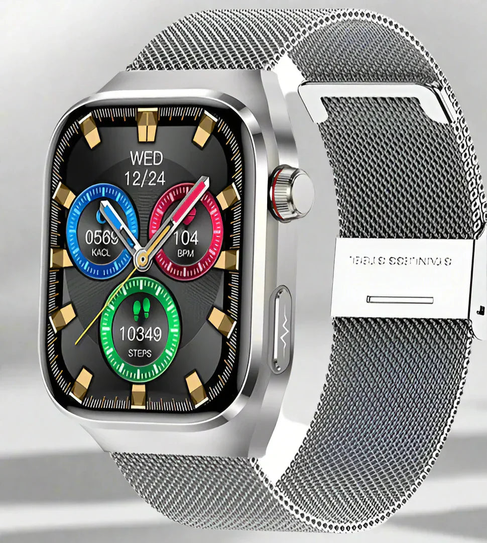 Health Smartwatch with ECG and AMOLED Display
