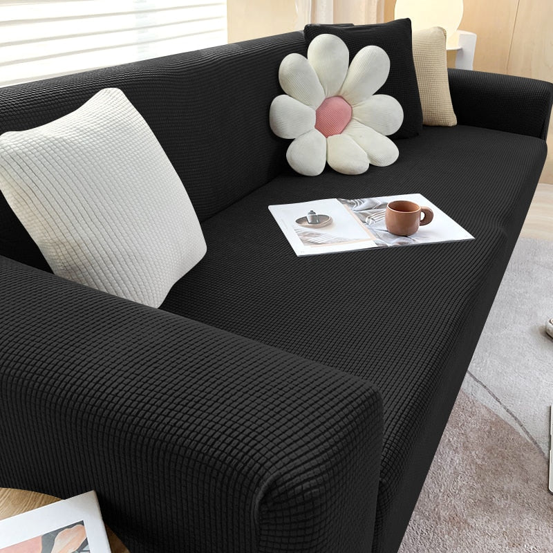 Textured Stretch Sofa Cover for Non Slip Protection