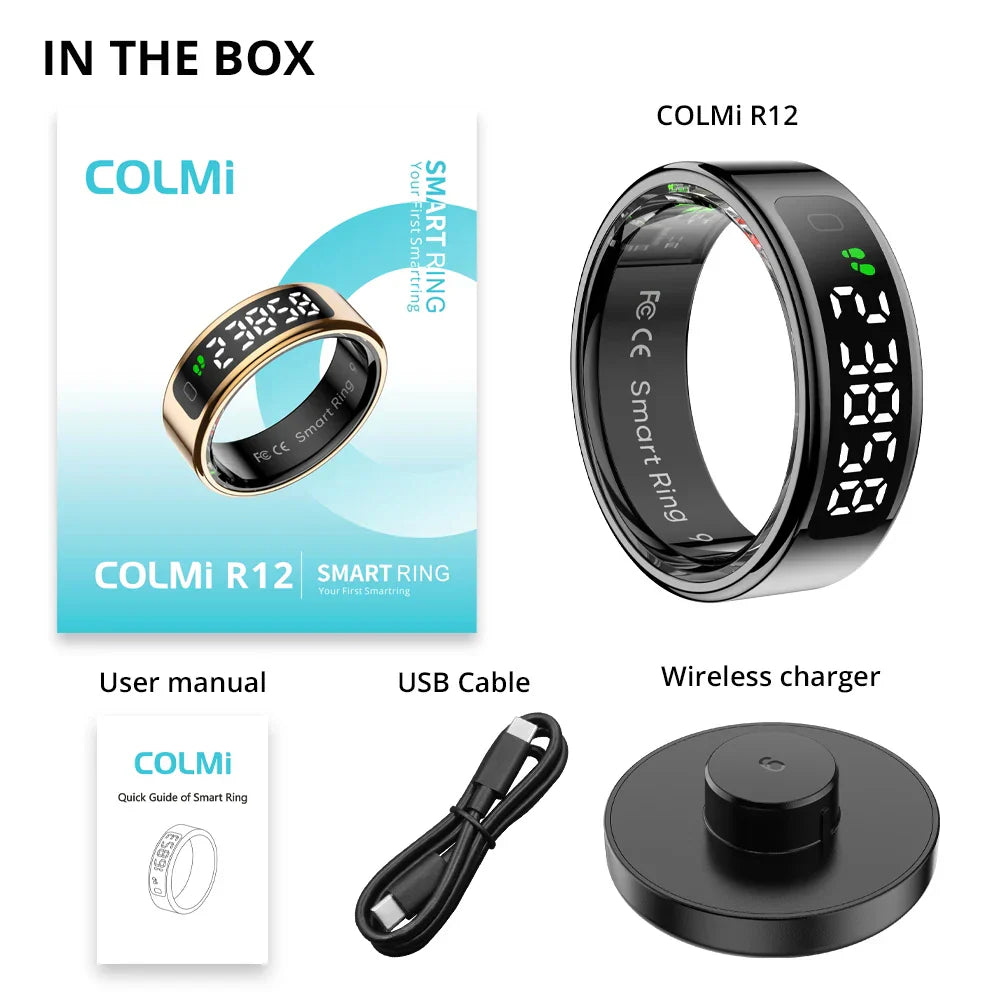 Smart Ring Health Monitor with Wireless Charging