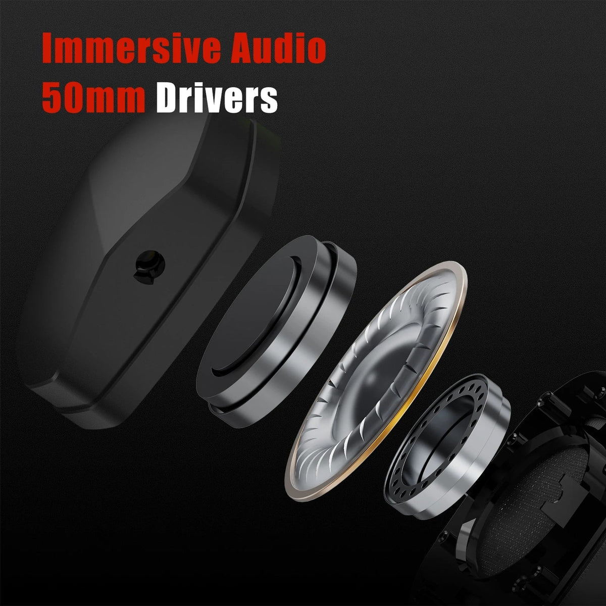 Wireless Gaming Headset with Microphone and Noise Reduction