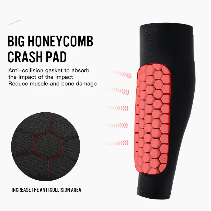 Sports Shin Guard Sleeves with Shockproof Padding