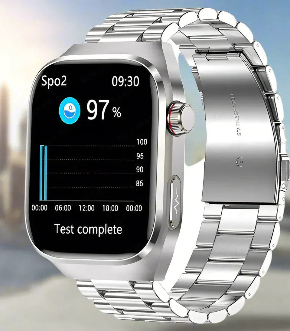 Health Smartwatch with ECG and AMOLED Display