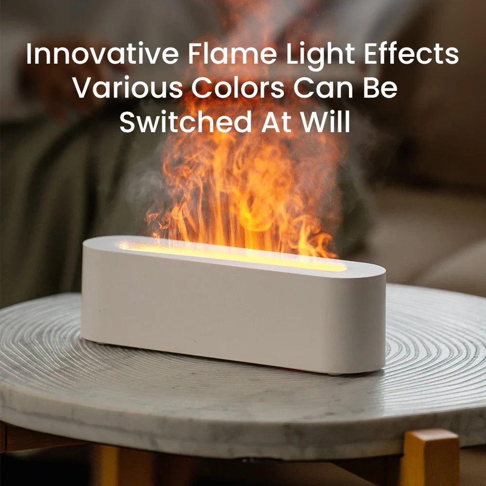 Essential Oil Diffuser with Flame and RGB Light