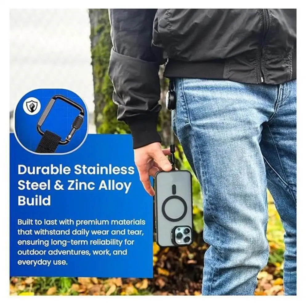 Retractable Phone Security Holder with Belt Clip