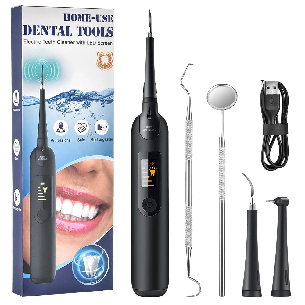 Wireless Waterproof Dental Scaler and Cleaner with LED Light
