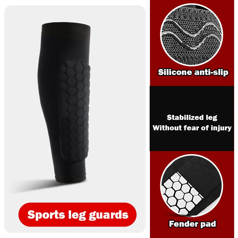 Sports Shin Guard Sleeves with Shockproof Padding