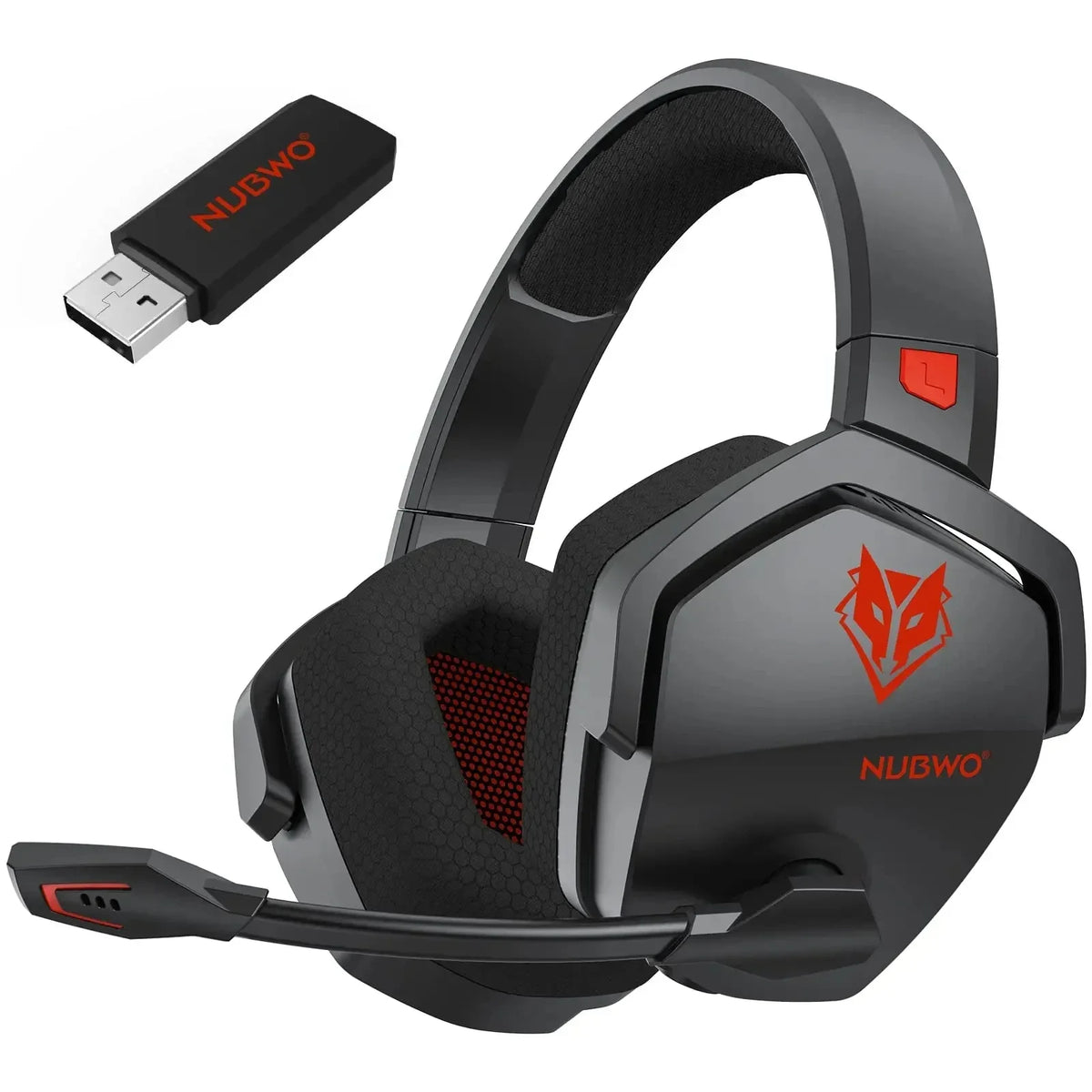 Wireless Gaming Headset with Microphone and Noise Reduction