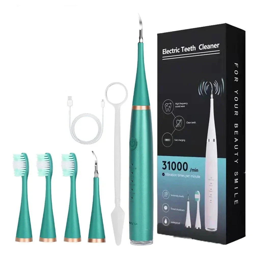 Sonic Dental Cleaner and Whitening Irrigator Set for Oral Care