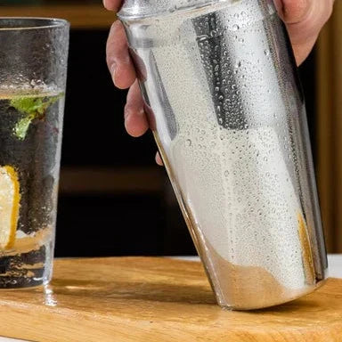 Metallic Cocktail Bar Tool Set with Complete Mixing Kit
