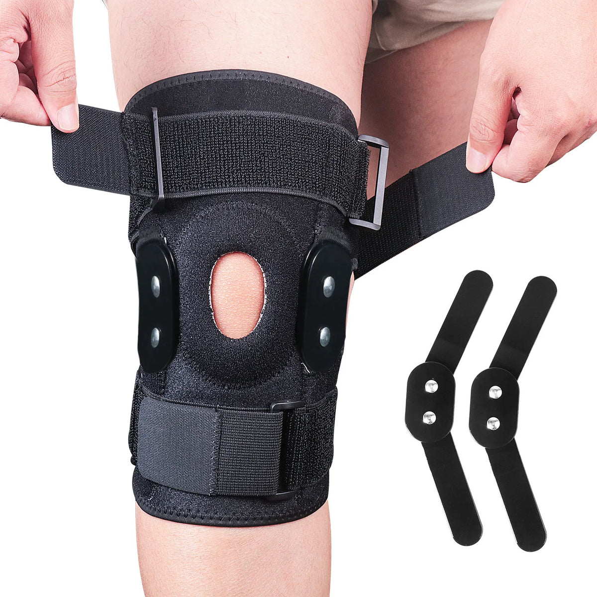 Adjustable Hinged Knee Brace for Optimal Support and Stability