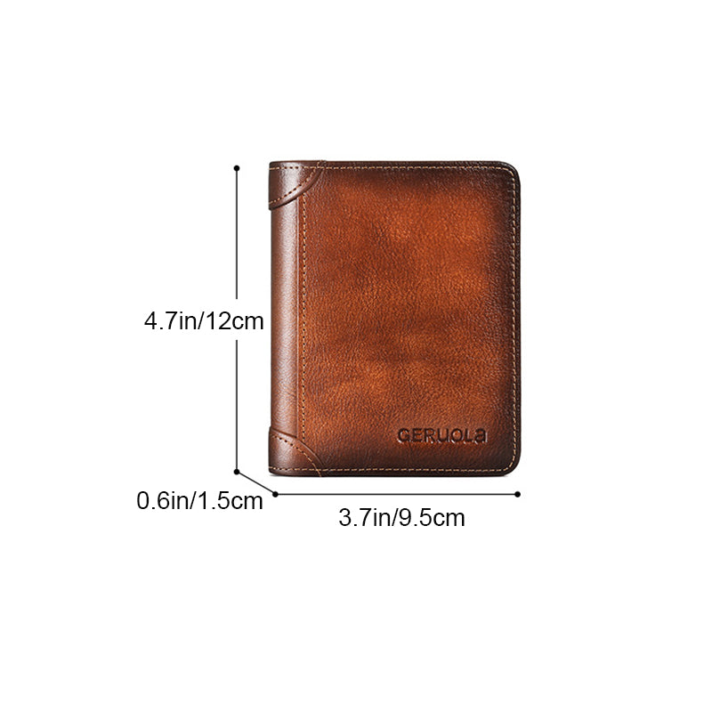 Slim RFID Blocking Leather Wallet for Men