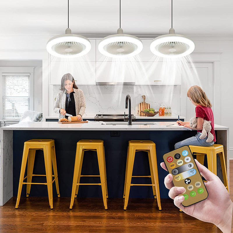 Rotatable Ceiling Fan with Light and Remote Control