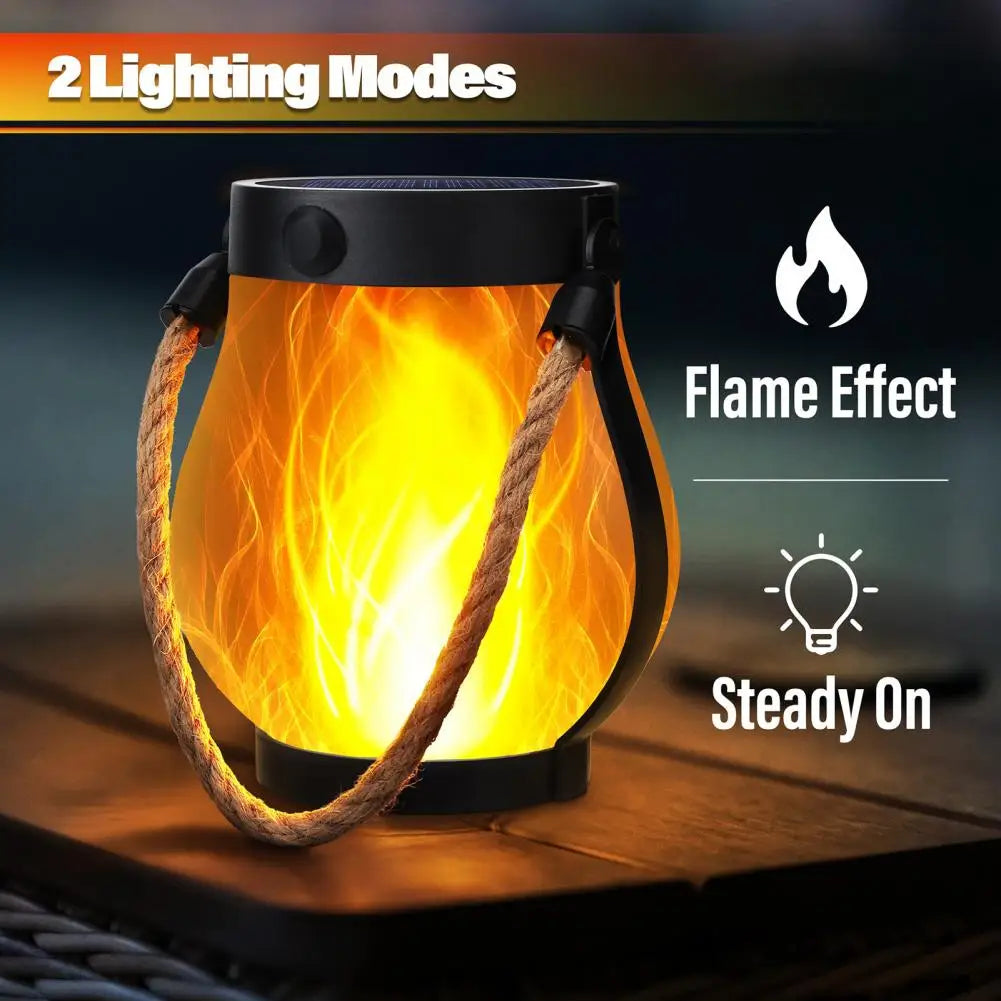 Solar Lantern Light with Flickering Flame Effect