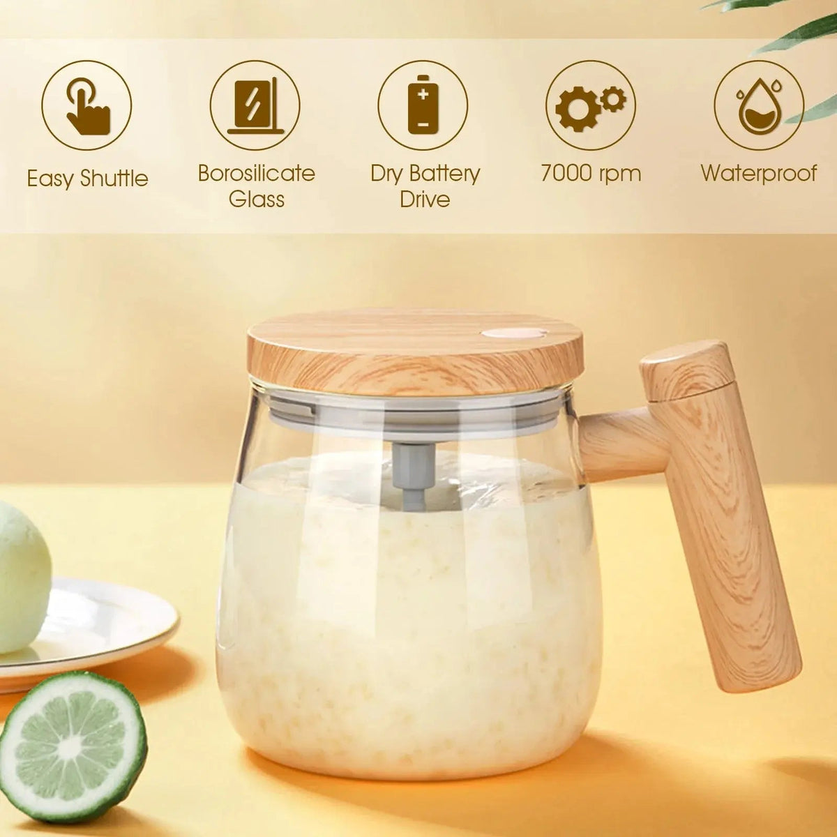 High Speed Self-Stirring Mug with Automatic Motor