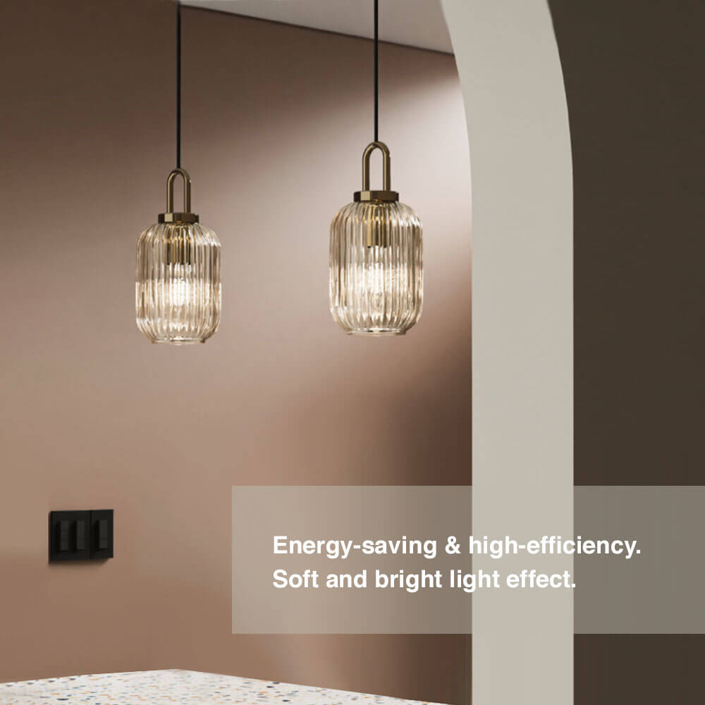 Nordic Clear Glass Pendant Lights for Dining Room
