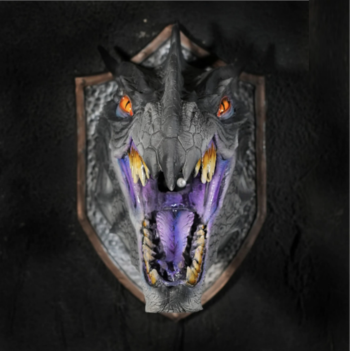 LED Dinosaur Head Wall Decor with Smoke Effect