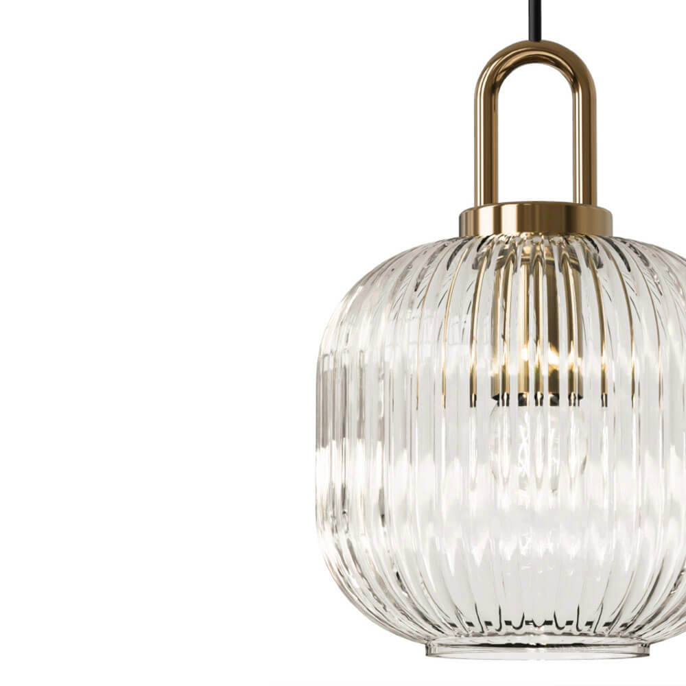 Nordic Clear Glass Pendant Lights for Dining Room
