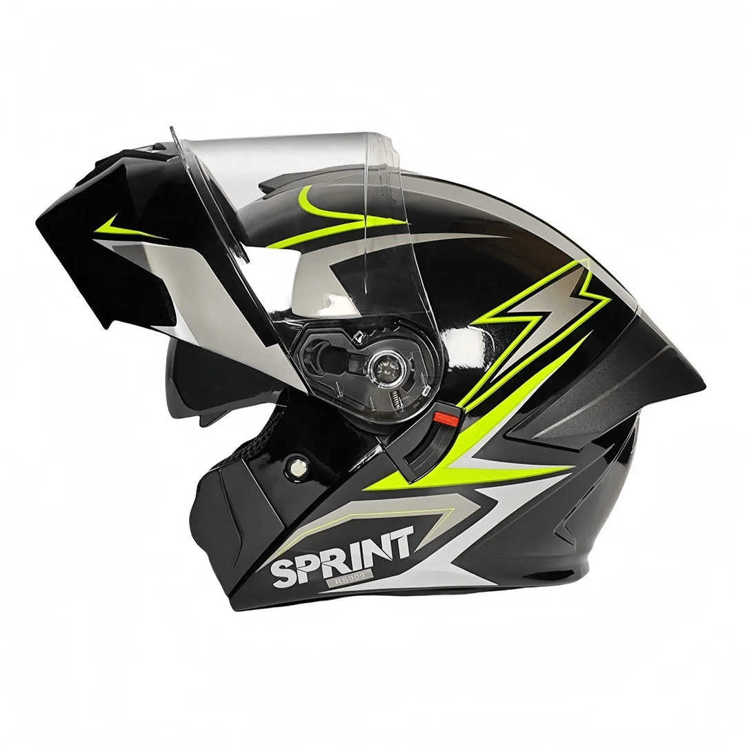 Full Face Motorcycle Helmet with Reinforced Safety Design