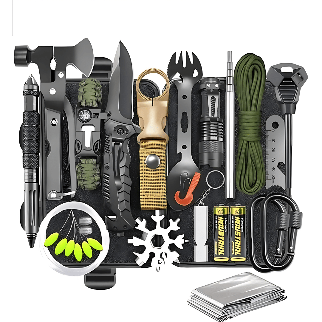 Camping Emergency Survival Kit for Outdoor Safety and Preparedness