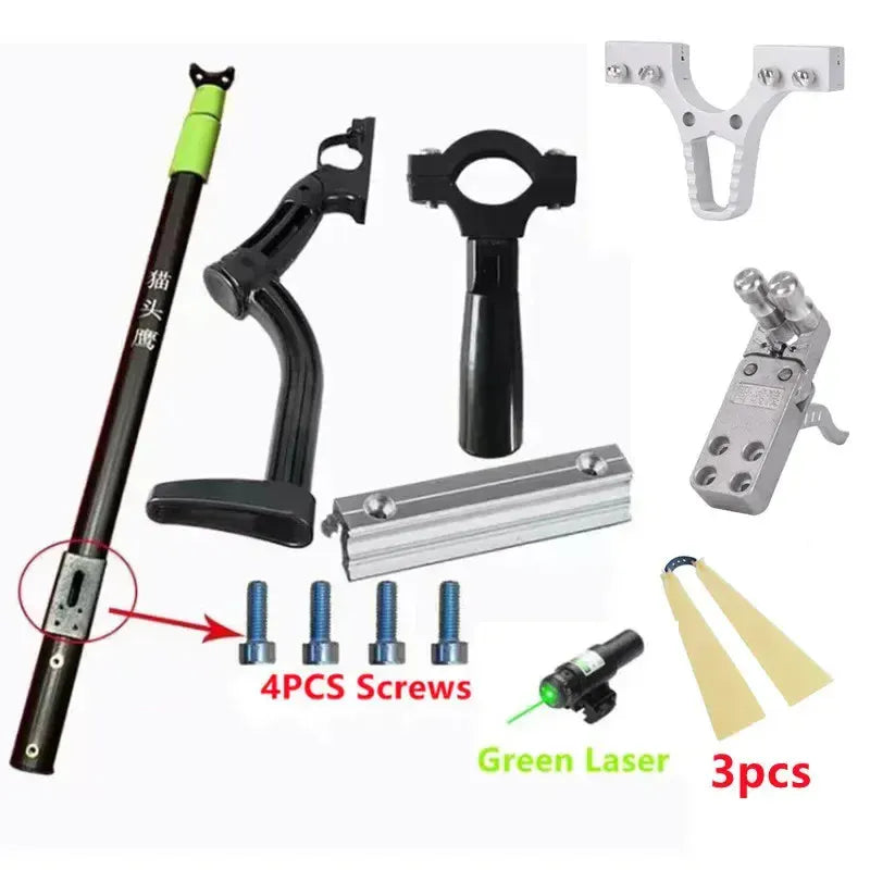 Hunting Slingshot with Laser and Accessories