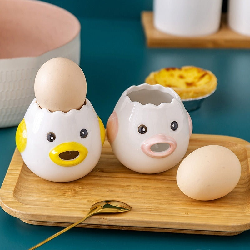 Egg Separator Tool with Easy Pour Spout Design