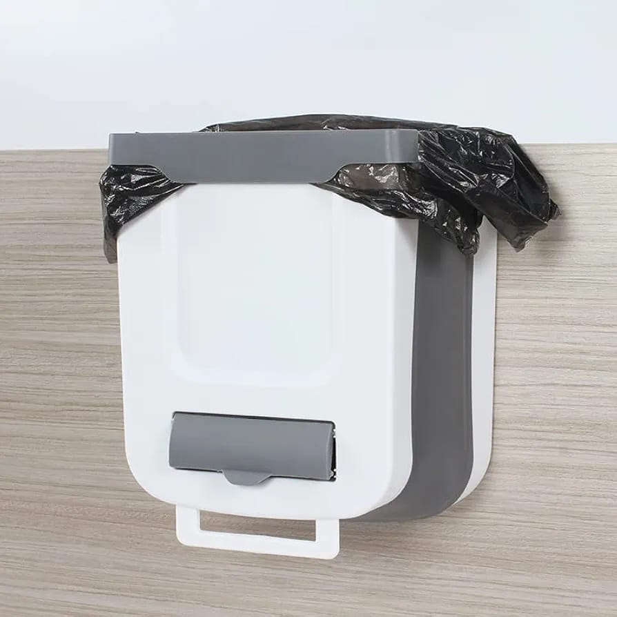 Expandable Hanging Trash Organizer for Kitchen and Cabinet Storage