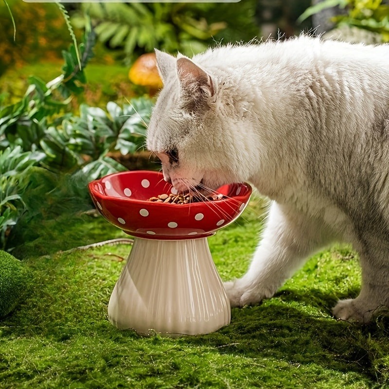 Decorative Resin Mushroom Bowl for Pet's Food