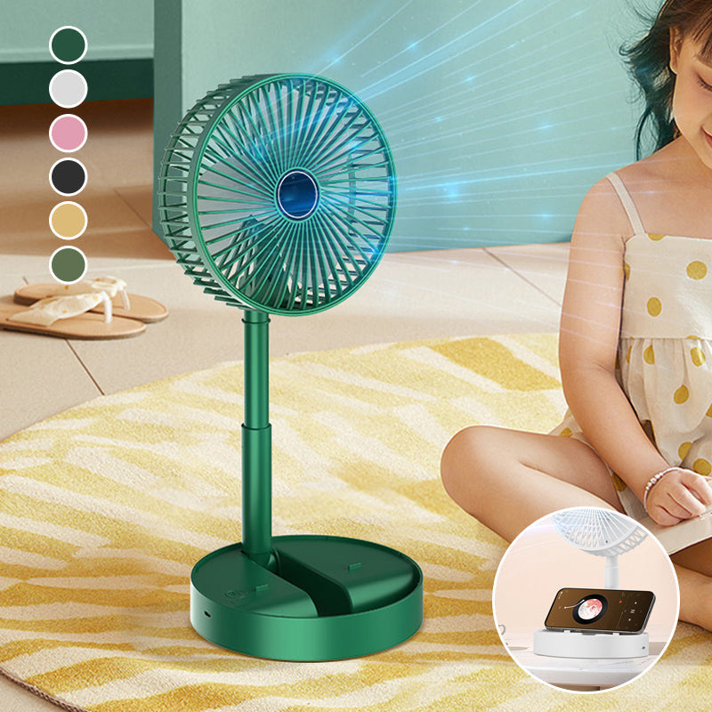 Telescopic Folding Table Fan with Adjustable Height