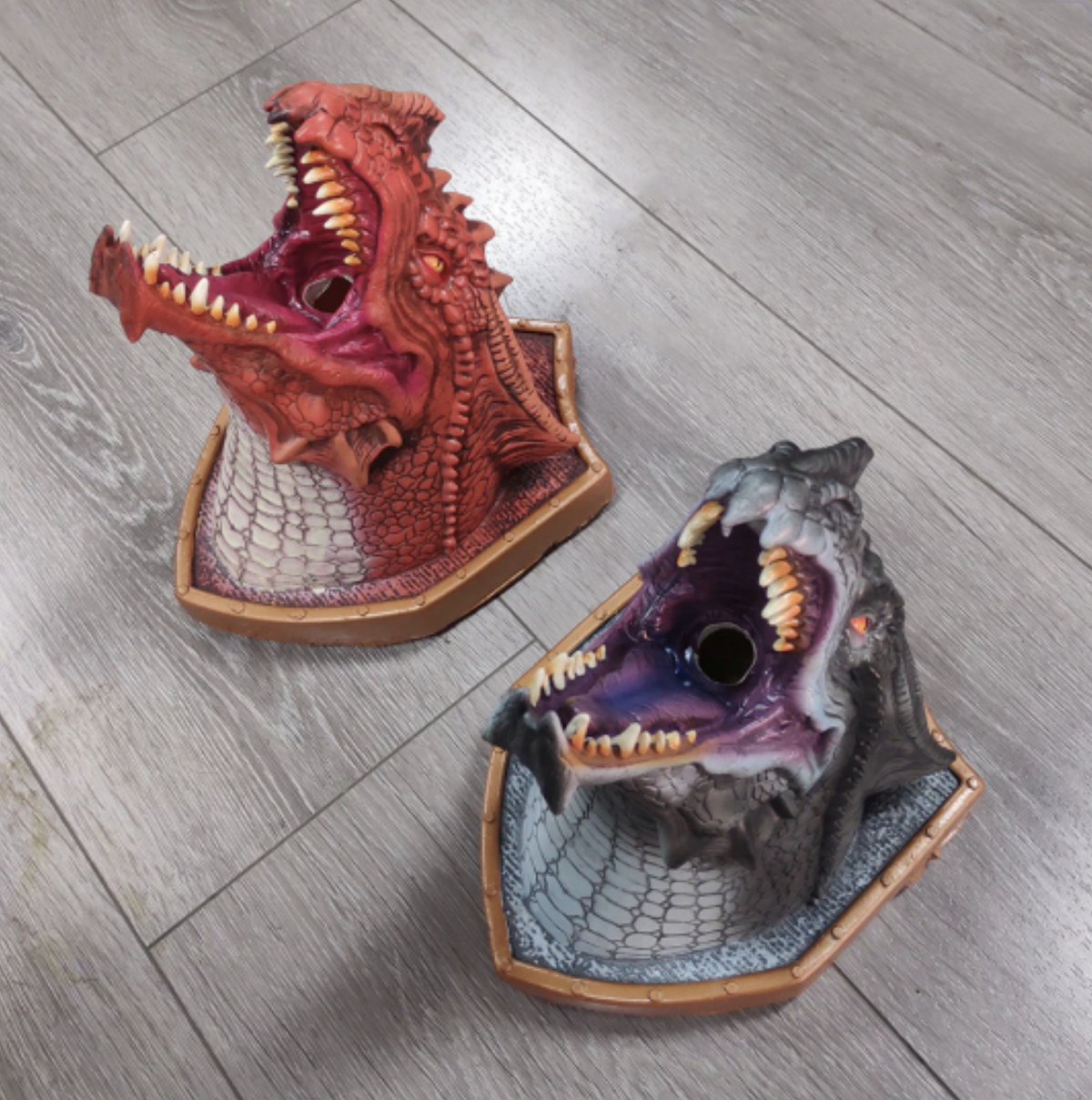 LED Dinosaur Head Wall Decor with Smoke Effect