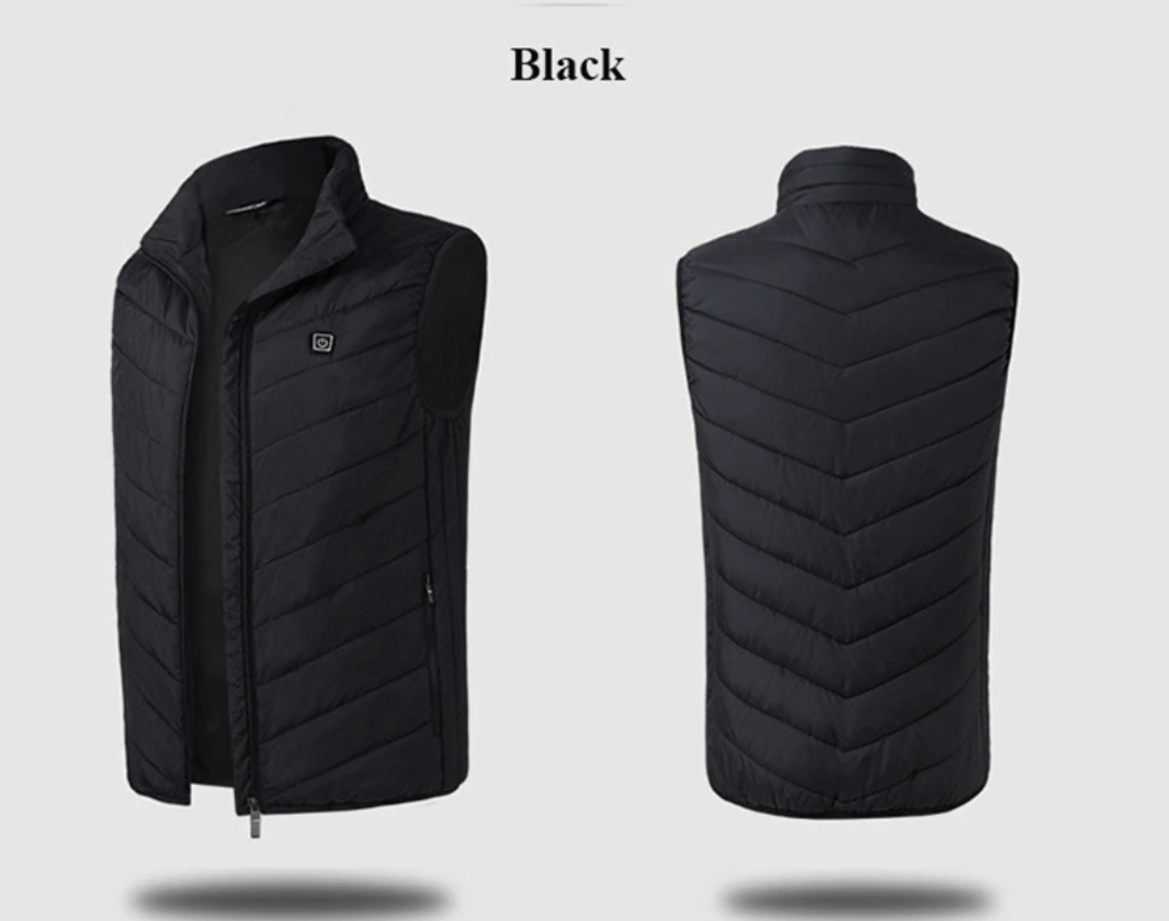 Heated Padded Vest with Adjustable Temperature Levels