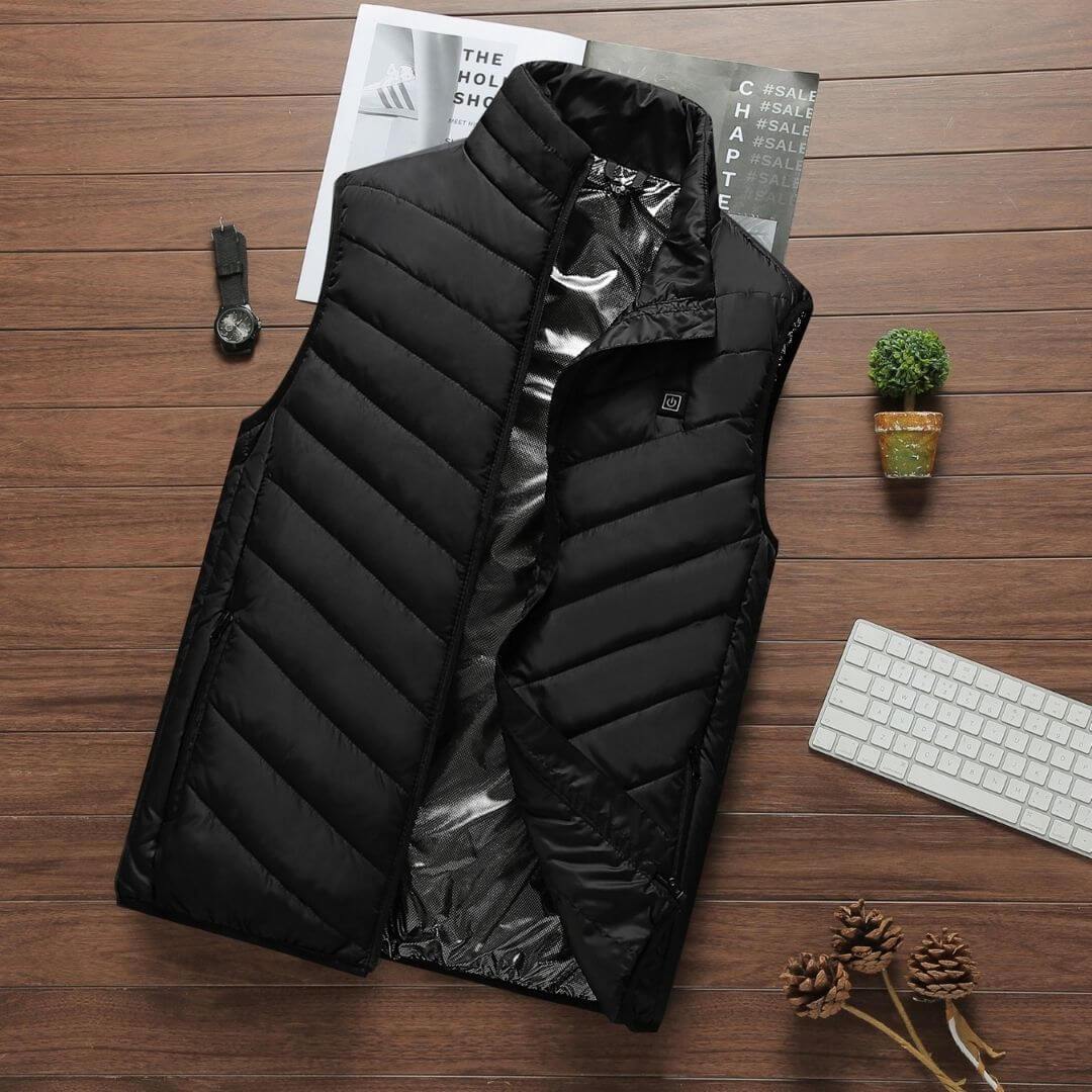 Heated Padded Vest with Adjustable Temperature Levels