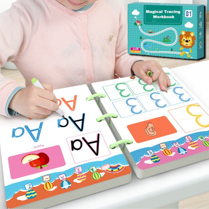 Reusable Tracing Workbook Set for Early Writing and Learning Practice