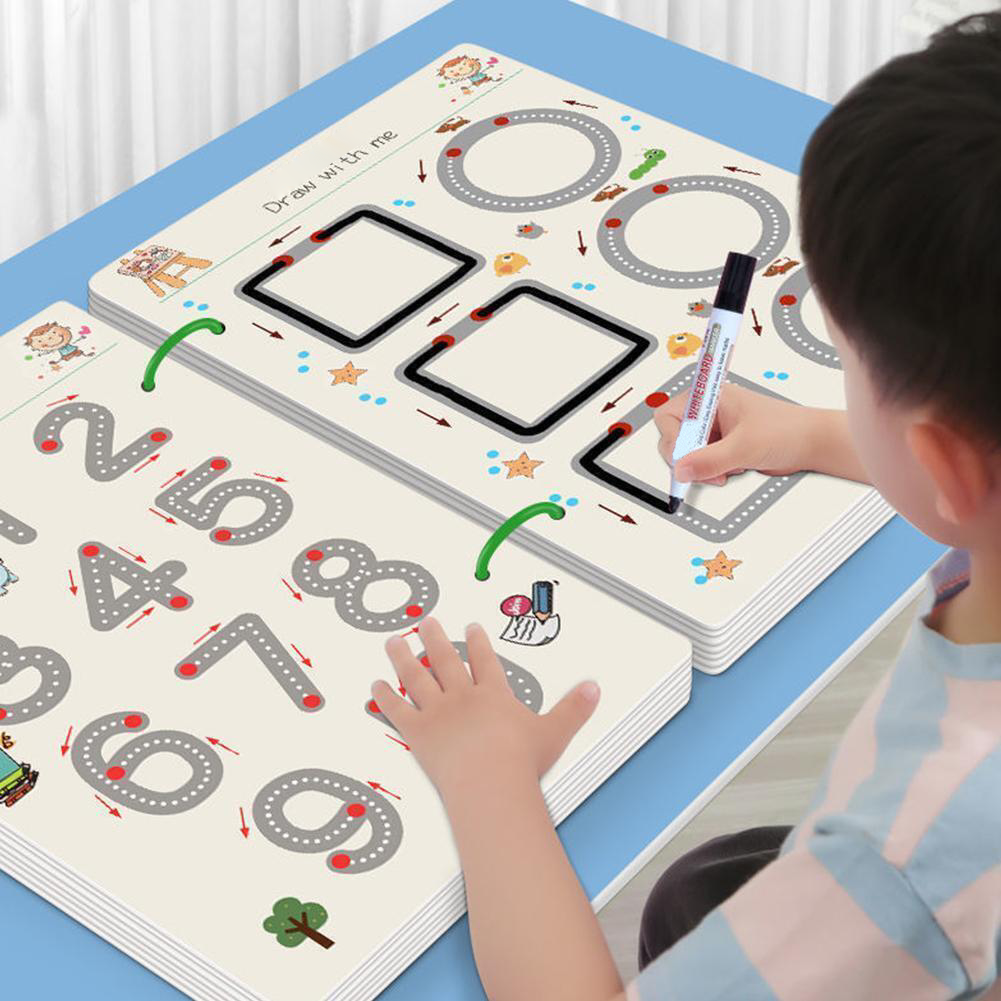 Reusable Tracing Workbook Set for Early Writing and Learning Practice
