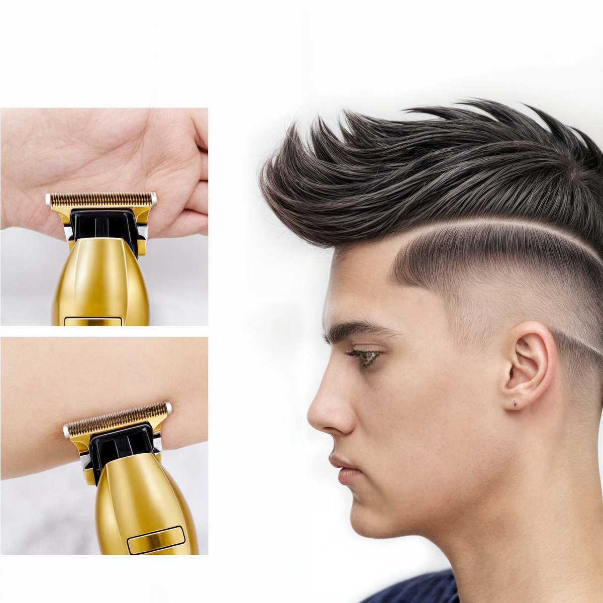 Professional Hair Clipper with Adjustable Guard Combs