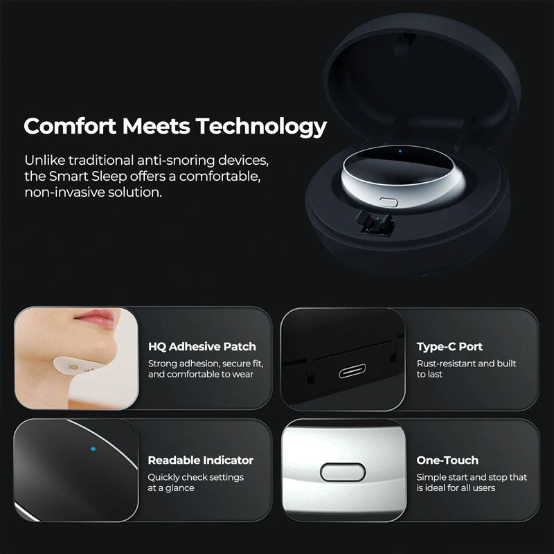 Anti-Snore Chin Clip Device for Quiet Sleep