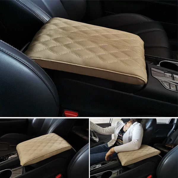 Leather Car Armrest Cushion with Memory Foam