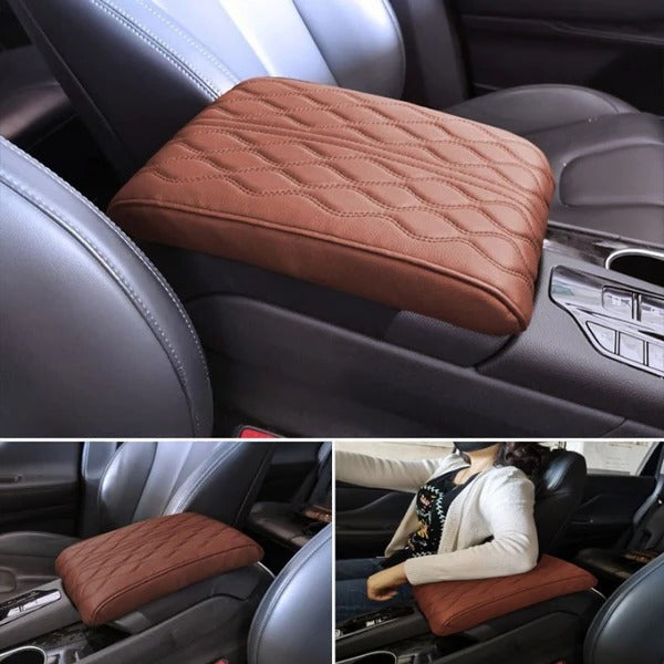 Leather Car Armrest Cushion with Memory Foam