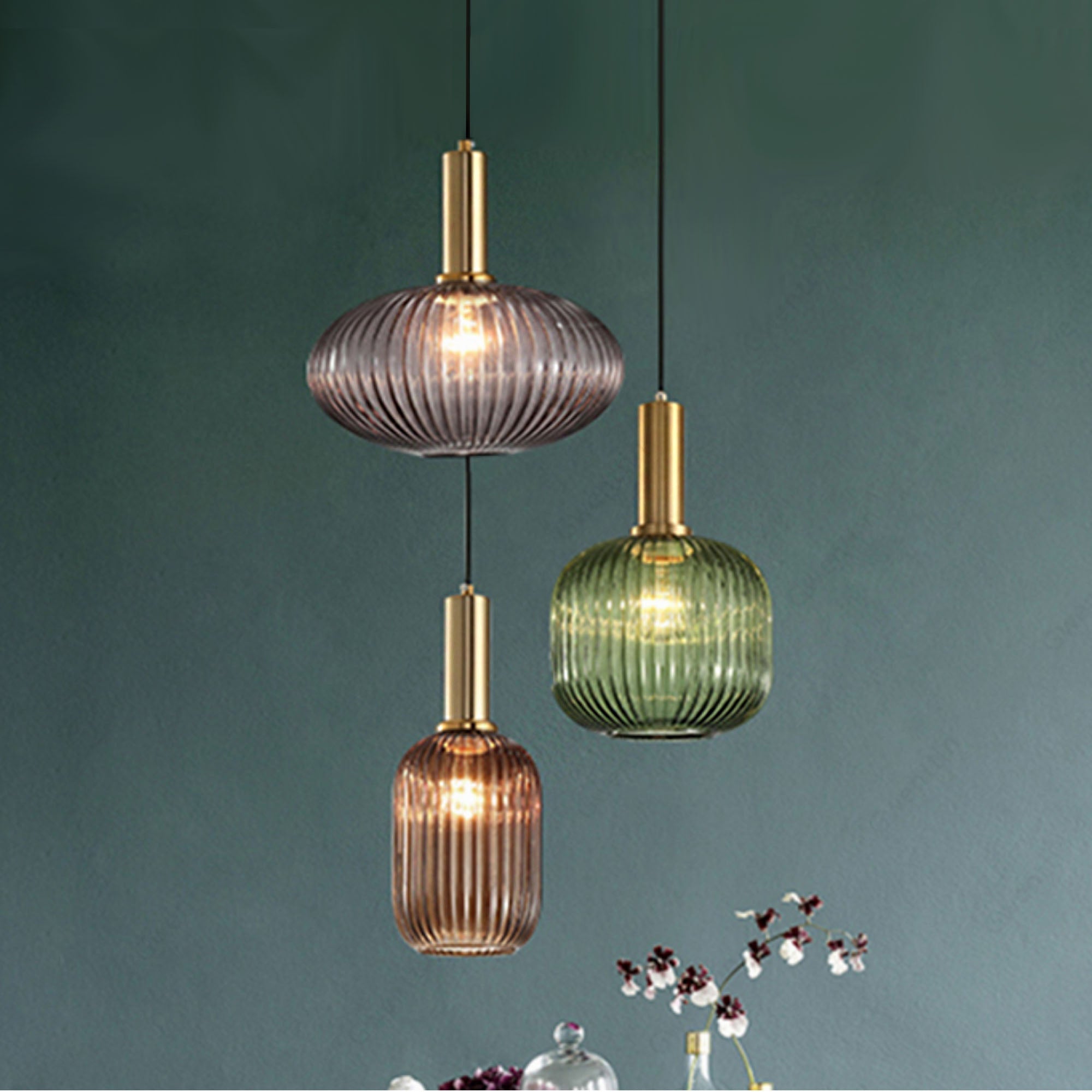 Colorful Glass Pendant Lights for Home Decor