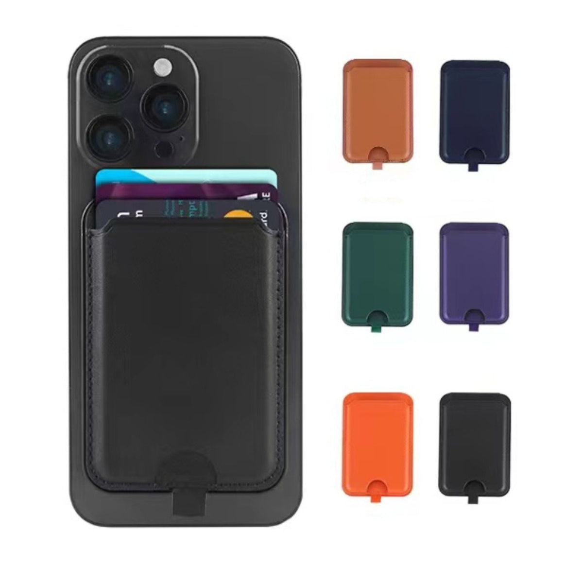 Magnetic Wallet and Phone Stand with Clip for Secure Carry