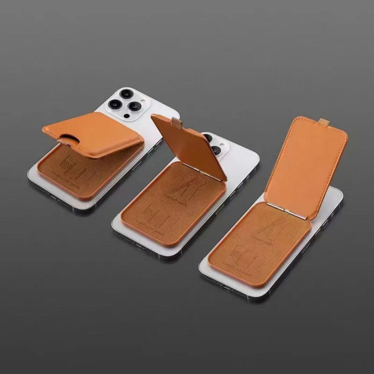 Magnetic Wallet and Phone Stand with Clip for Secure Carry