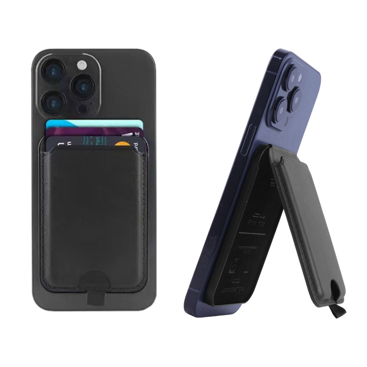 Magnetic Wallet and Phone Stand with Clip for Secure Carry