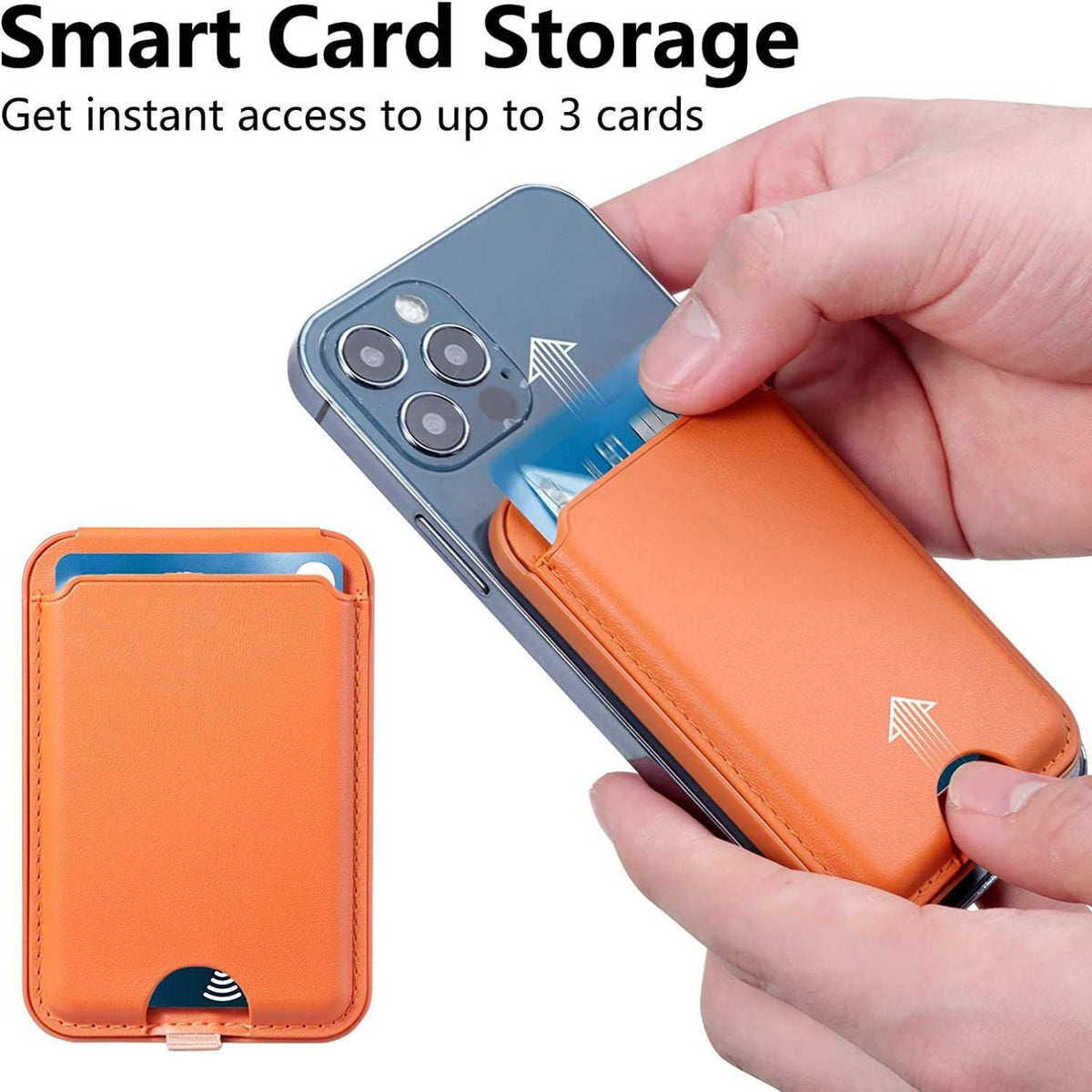 Magnetic Wallet and Phone Stand with Clip for Secure Carry