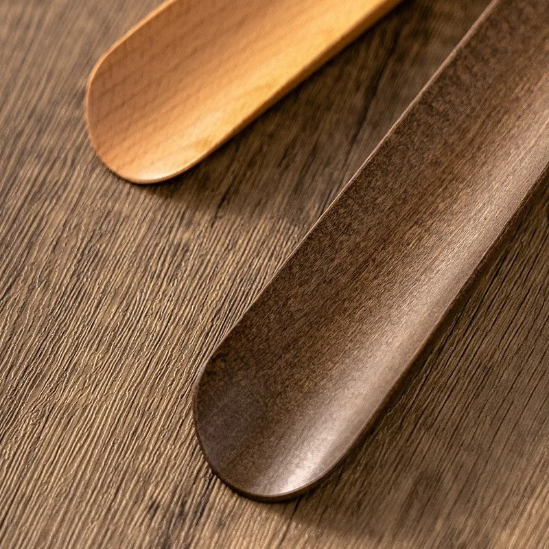 Wooden Shoehorn with Magnetic Wall Mount