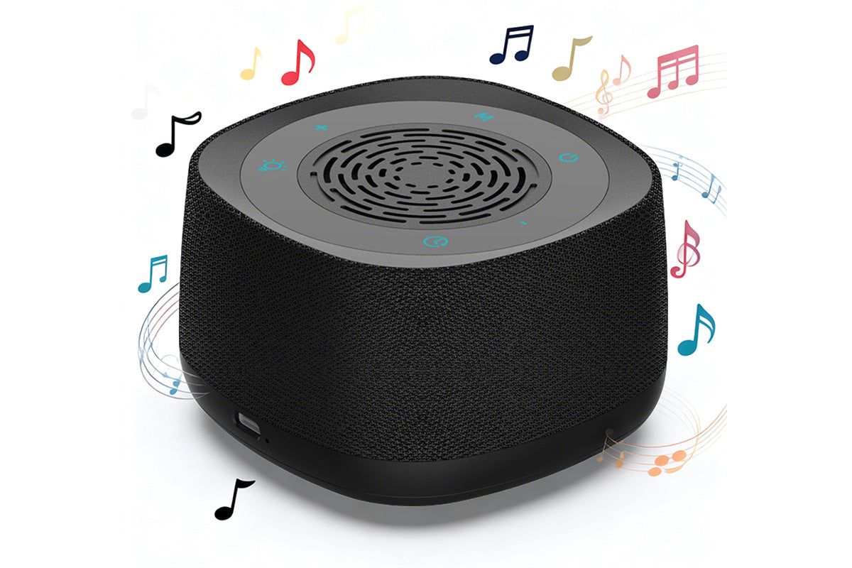 White Noise Sound Machine with Alarm Clock and Breathing Light
