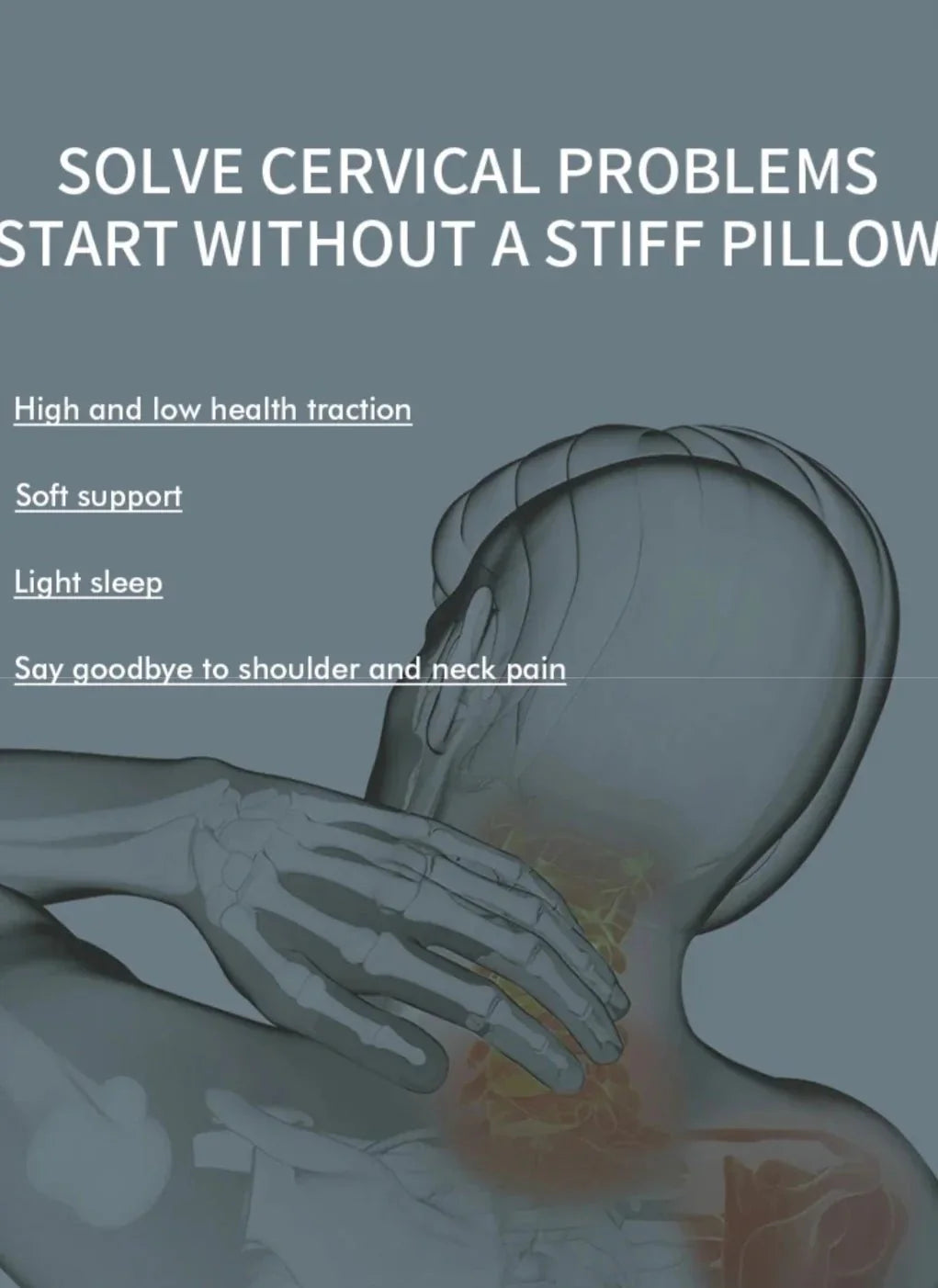 Memory Foam Sleeping Pillow for Night Rest