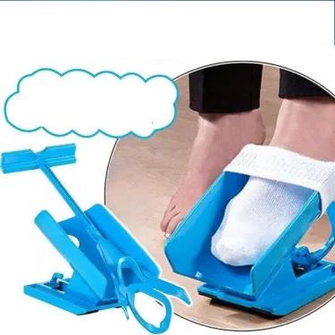 Compression Stocking Aid with Handle and Shoehorn