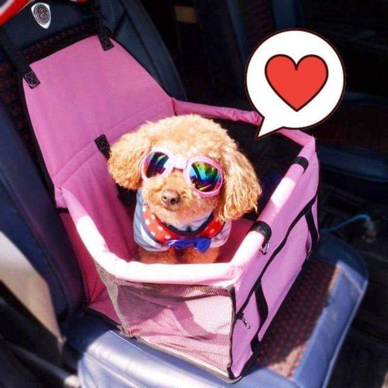 Pet Car Safety Seat with Secure Harness Straps